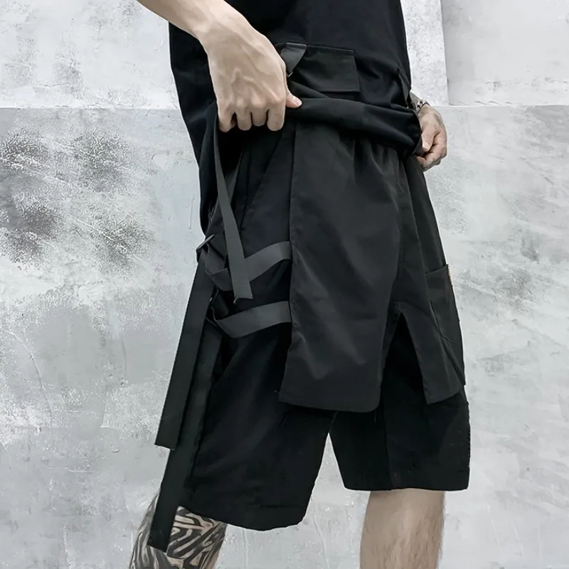 Description Picture 4 of item2024 Trendy Summer Men s Lightweight Loose Fit Capri Pants Slimming Allmatch Workwear Sports Casual Youth Handsome Capri