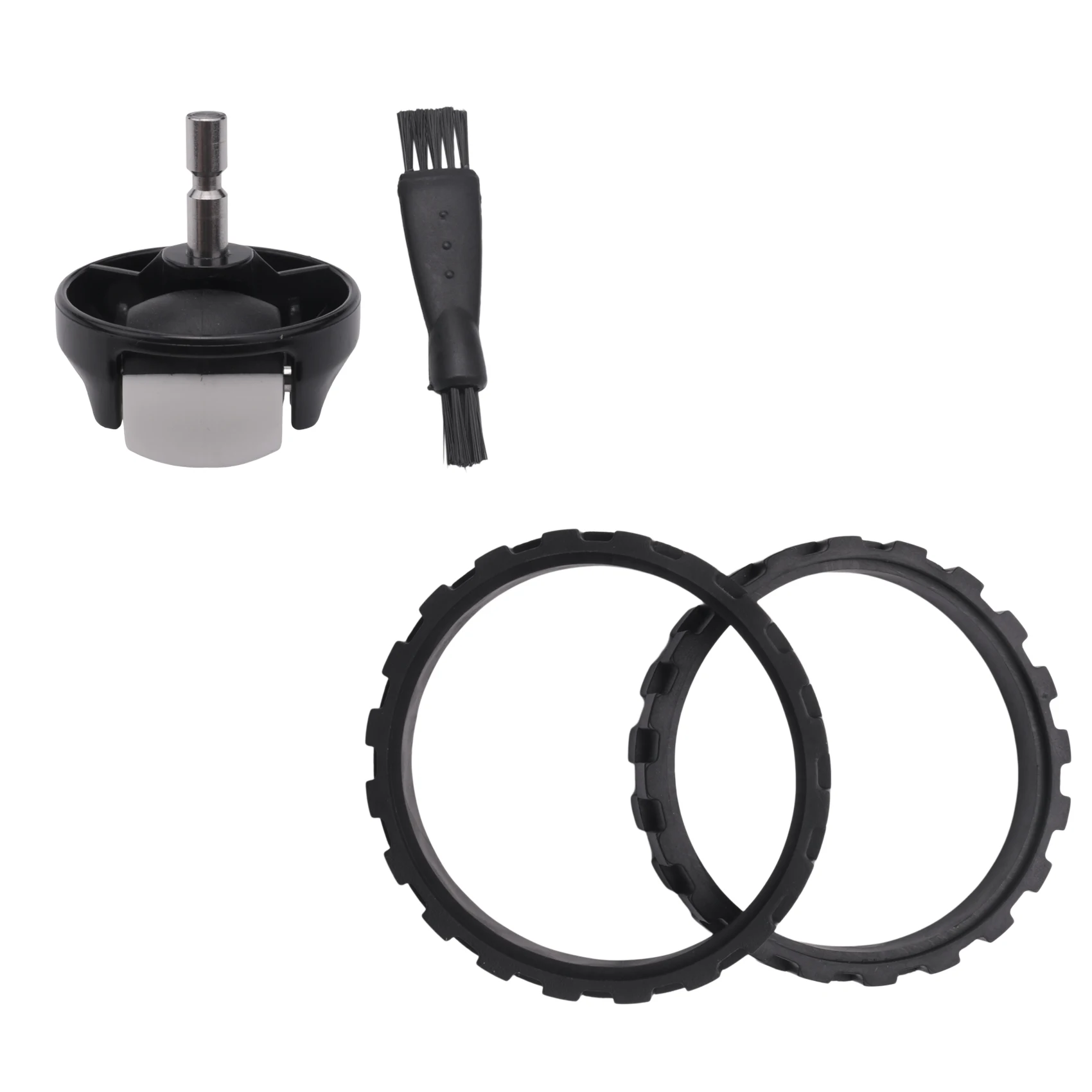 

3Pcs Replacement Tires Compatible with for iRobot Roomba 500, 600, 700, 800, 900 Series Vacuum, Front Caster Wheel Assembly