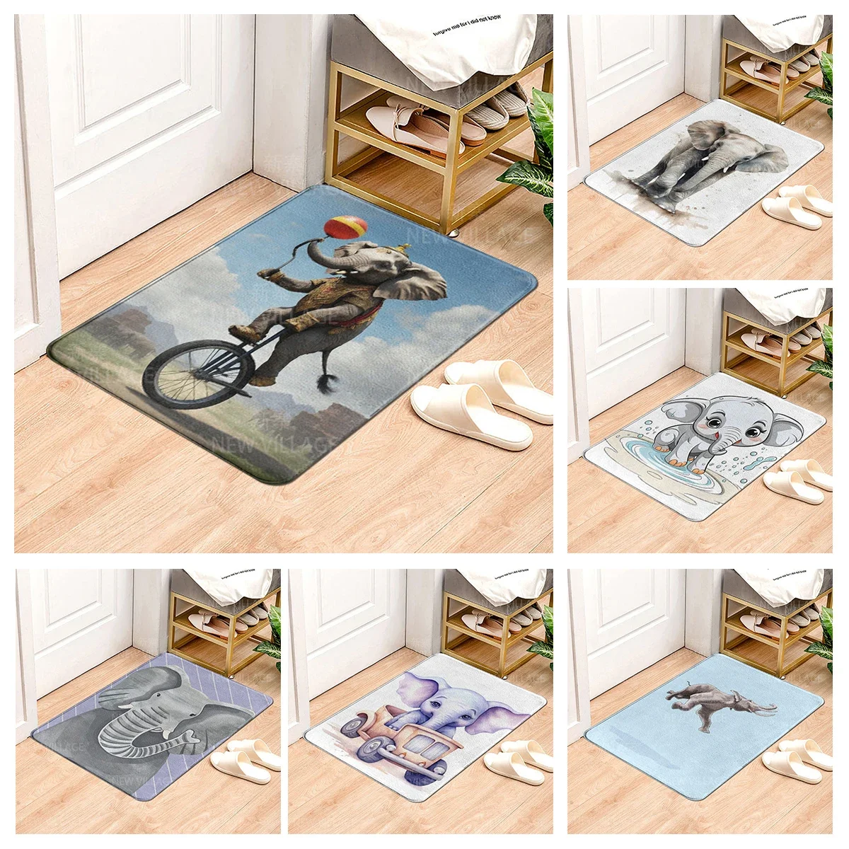 

Домашний дневной коврик, нескользящий кухонный коврик в нордическом стиле, с абстрактными насекомыми, бабочками, для ванной комнаты