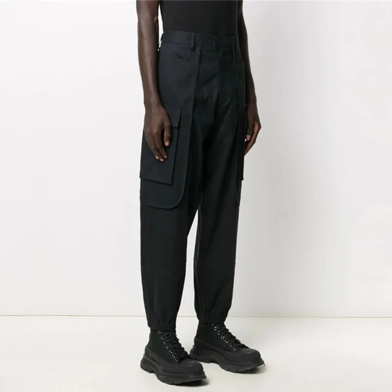 

Men's Casual Pants New Youth Trend Men's Pants Handsome Chaps Loose Overalls Middle Waist Capris