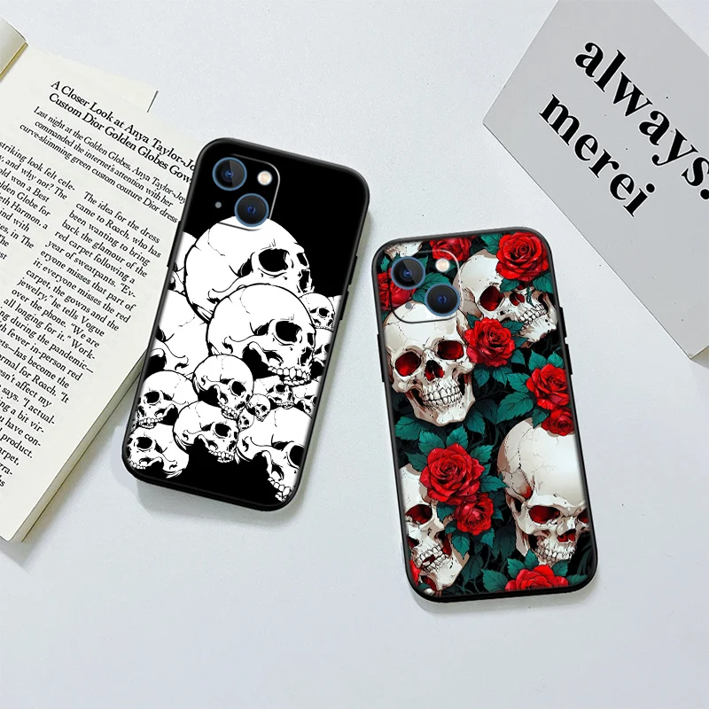 Skeleton Skull Design Phone Case