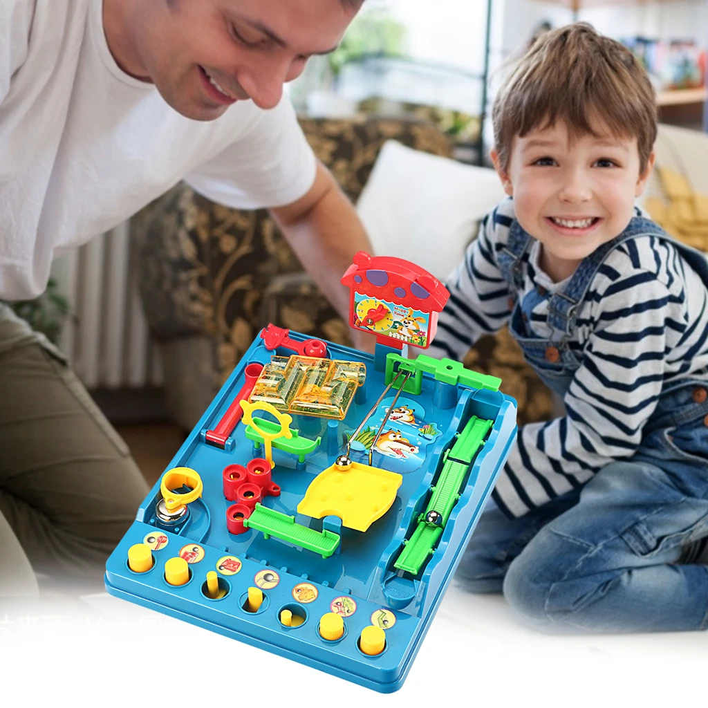 Leading Maze Puzzle Interactive Maze Beads Board Game Educational Puzzle Table Games Fun Toys Tabletop Game