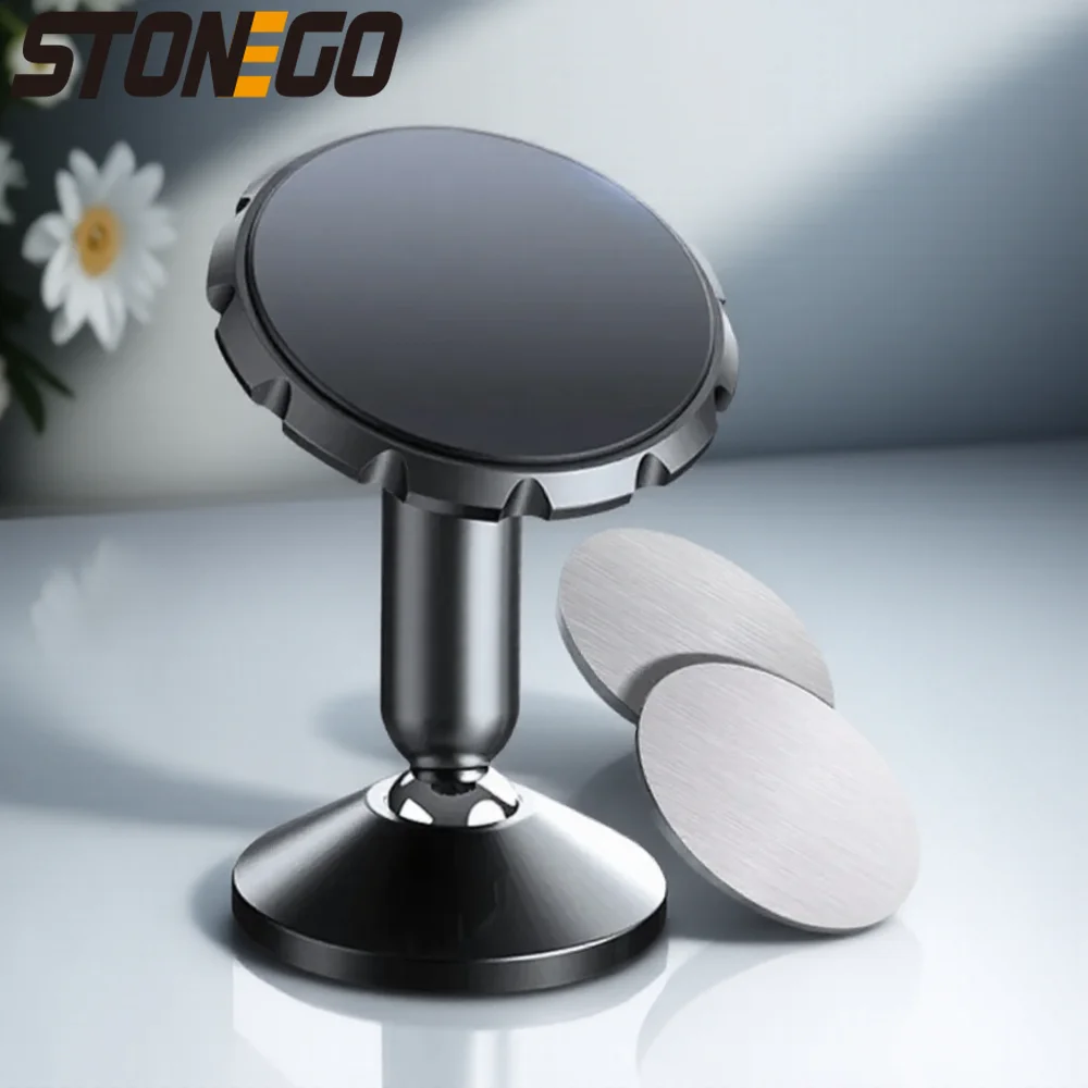 360도 회전 자석 휴대폰 홀더 아연 합금 차량용 거치대 모든 휴대폰용 범용 홀..