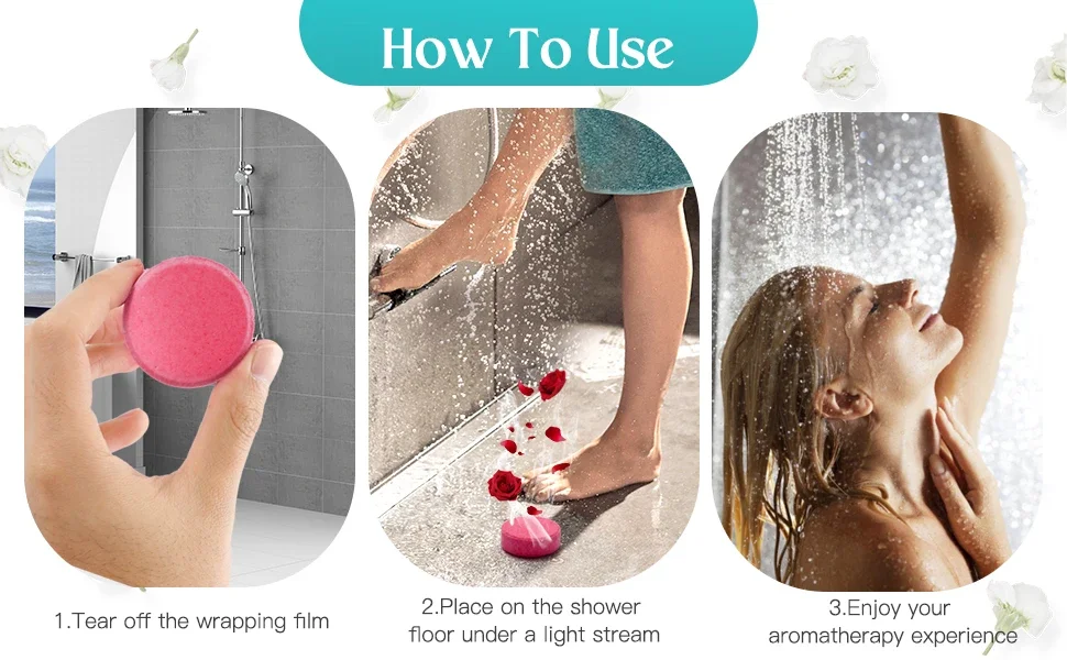 Mint eucalyptus scent shower bombs