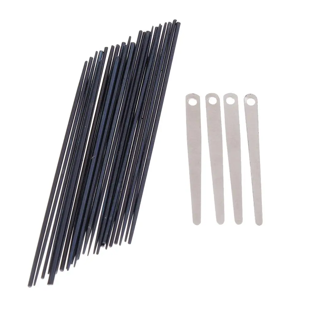 Saxophone Accessories 1 Set 24pcs Sax Spring Needles + 4pcs Sax Spring Leaf Screws DIY