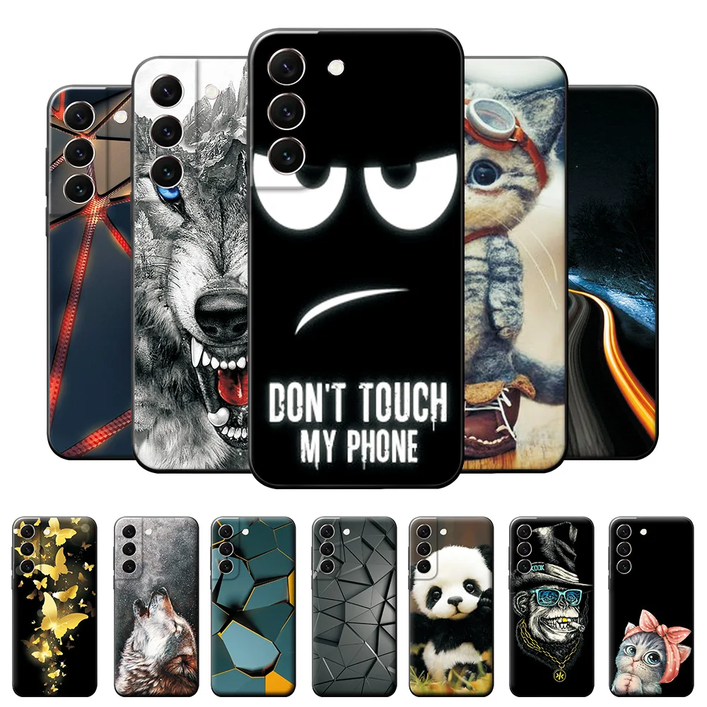 Custodia Per Samsung Galaxy S22 Plus Custodia Cover Posteriore In Silicone Simpatico Cartone Animato Per Samsung S22 Plus Paraurti Su Galaxy S22 + 5G 