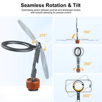 360 Rotation Cold Shoe Magnetic Phone Holder With 1/4 3/8 Screw MagSafe Phone Tripod Mount for iPhone 17 16 Samsung DSLR Camera - Image 4