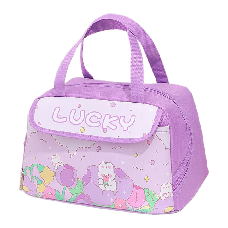 

Kawaii Portable Lunch Bag Insulated Lunch Container For Women Adult Work Outdoor Camping Easy To Use