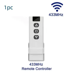 Smart WiFi Curtain Switch with RF Remote Control - App and Voice Command Enabled (Remote Controller)