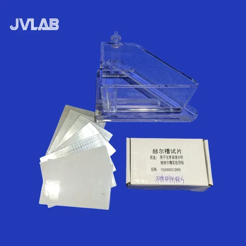Hull Cell Stainless Steel Cathode Plate 100*65*0.2 mm Special for Hall Groove Electroplating Testing Experiment 100 Sheets