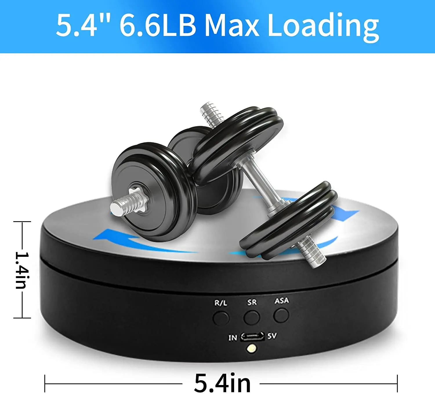 14cm Rotating Display Stand 360 Degree Motorized Rotating Turntable Display Stand For Photography Products And Displays Max Load
