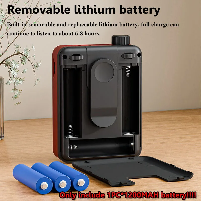  Mini Pocket FM Radio LED Display Digital Radios Receiver Portable Bluetooth Speaker Megaphone TF Card U Disk MP3 Music Player