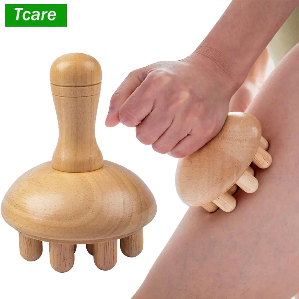 Wood Therapy Massage Tools, Hand Wooden Body Brush for Cellulite Remove, Deep Tissue Massager for Back, Neck, Foot Pain Relief