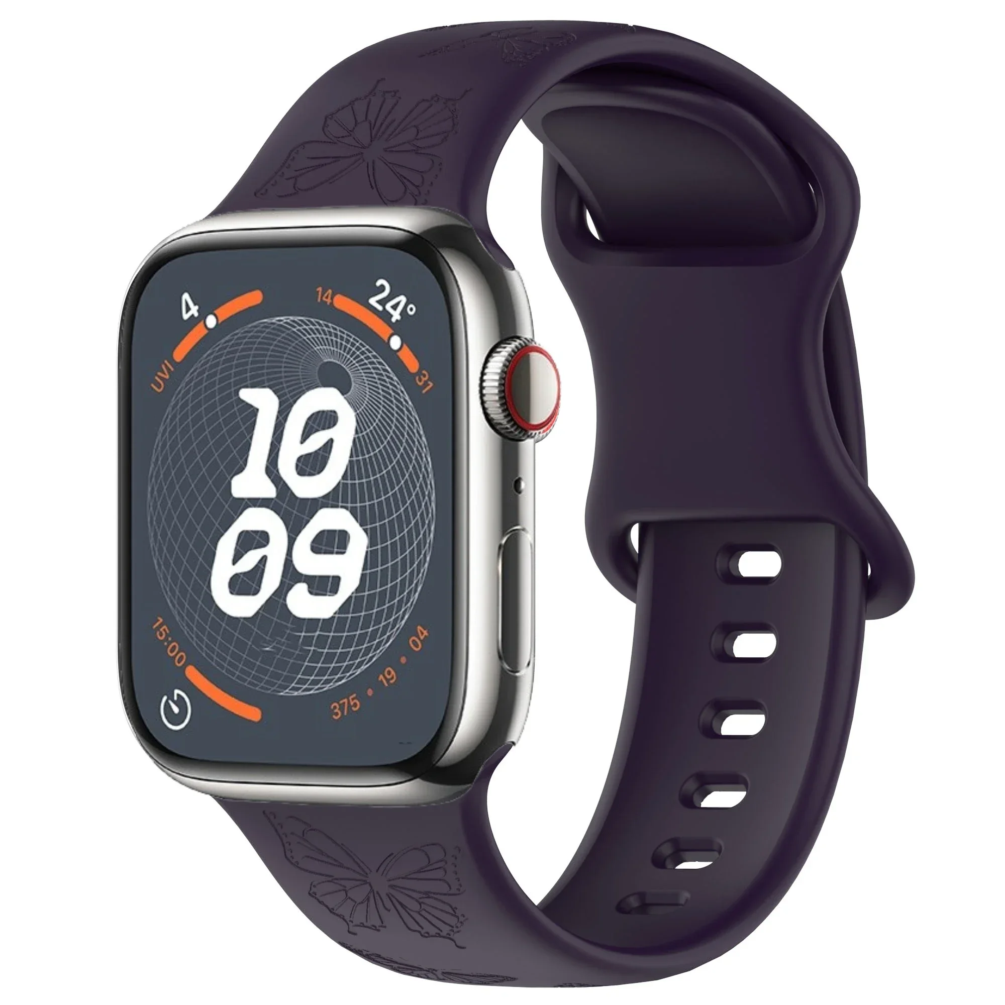 Engraved Silicone Strap with Pattern Design