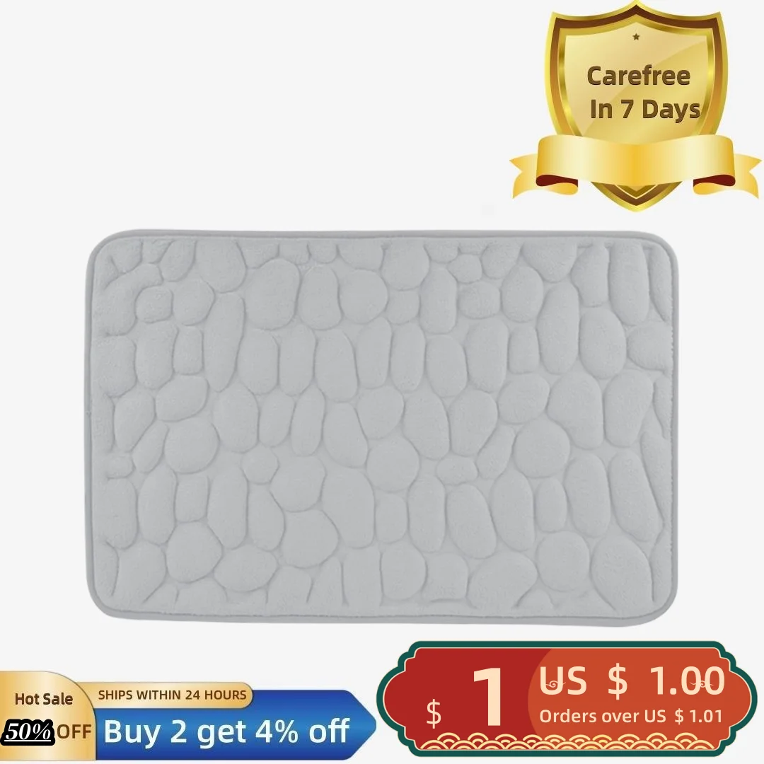 

Bathroom Floor Mat Super Soft Wear Resistant Highly Water Absorption Non-Slip Kitchen Rug Entrance Doormat