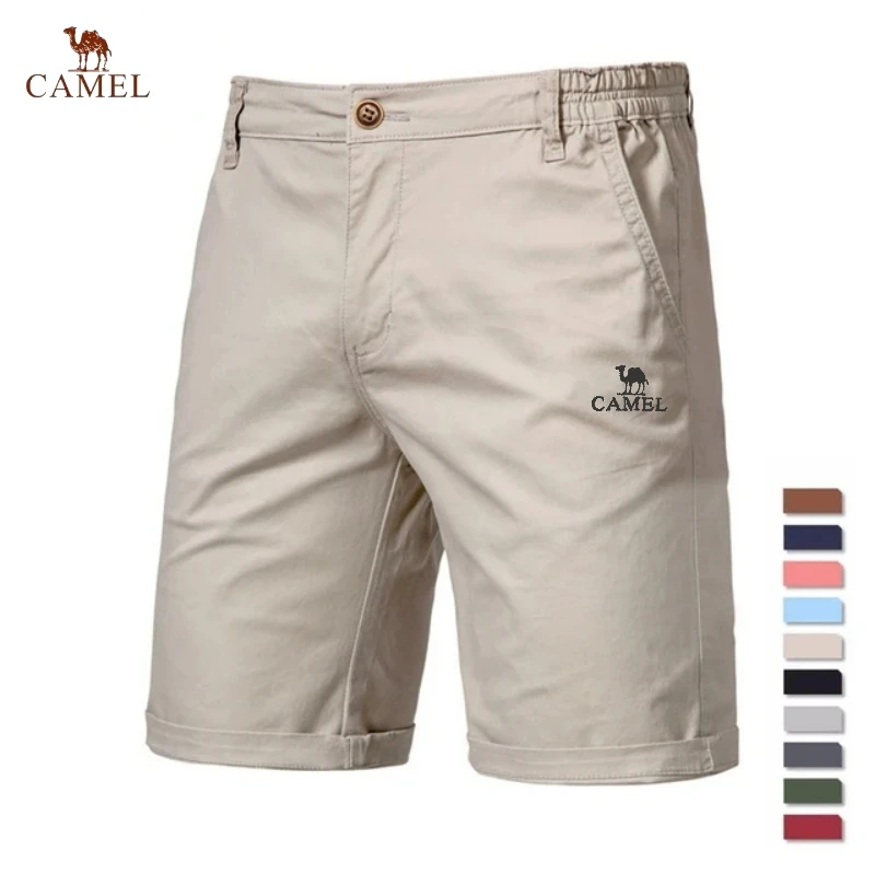 cal-o-de-praia-de-camelo-masculino-cintura-el-stica-monocrom-tica-100