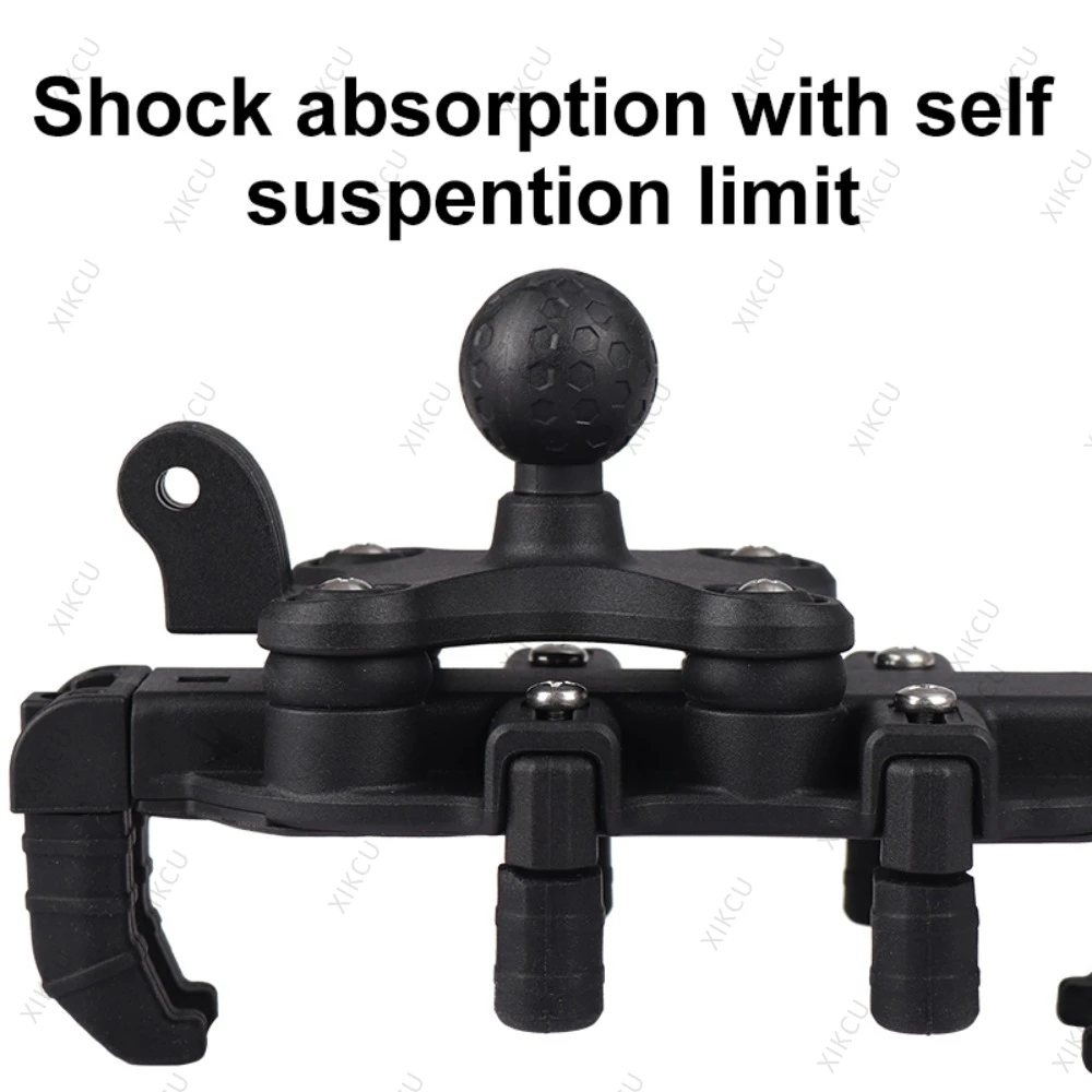 Octopus Shockproof Phone Holder Motorcycle Bicycle Stand 15W Wireless Charger 33W Type C Port Motorbike Bike Cellphone Bracket