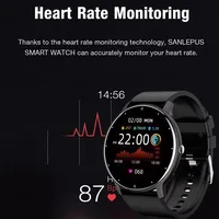 Montre connectée originale LIGE pour hommes et femmes, moniteur de fréquence cardiaque, moniteur de pression artérielle, bracelet intelligent, sport, étanche, tracker de forme physique 3
