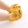 2pcs/Set Infant Baby Girls Summer Sandals Newborn Toddler First Walker Crib Dress Shoes with Free Headband 6