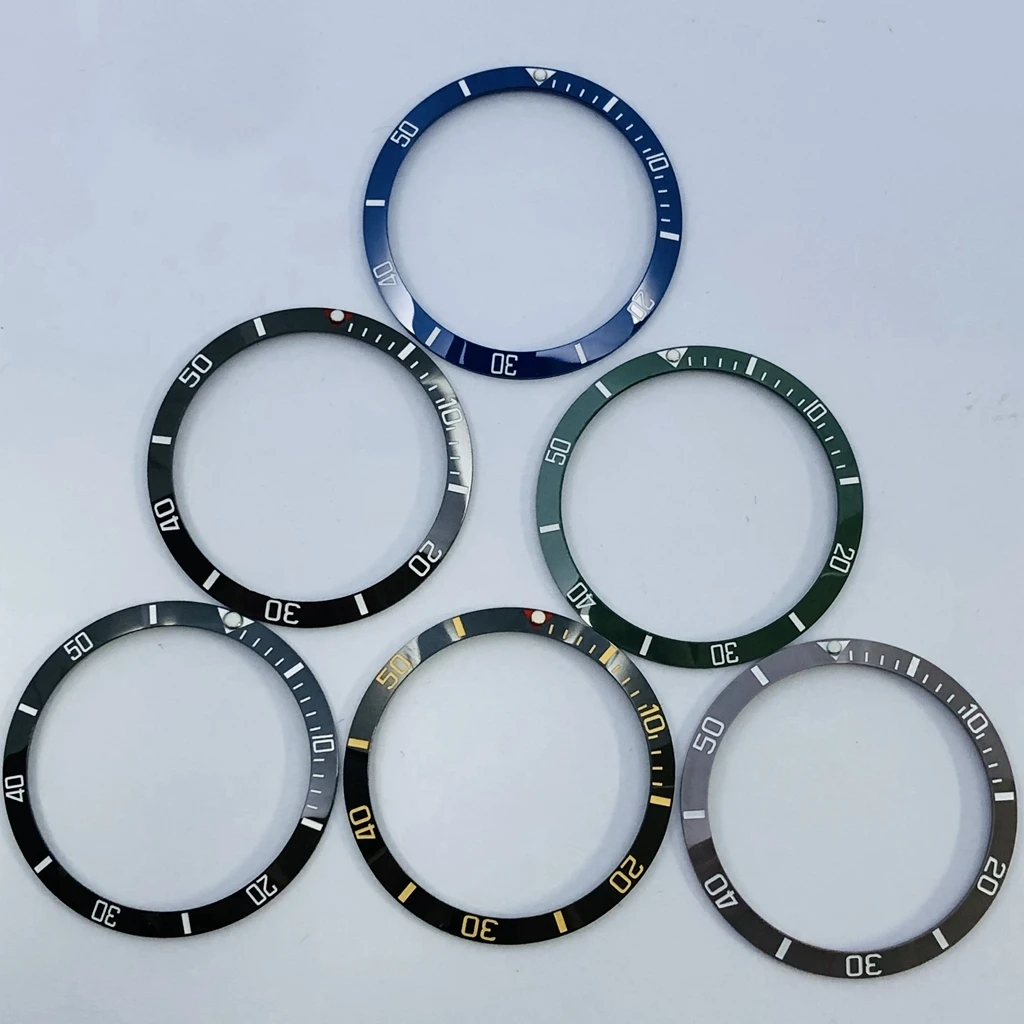 34mm ceramics bezel fit 36mm SUB watch replace accessories watch parts Miuksi watch accessories watch bezel
