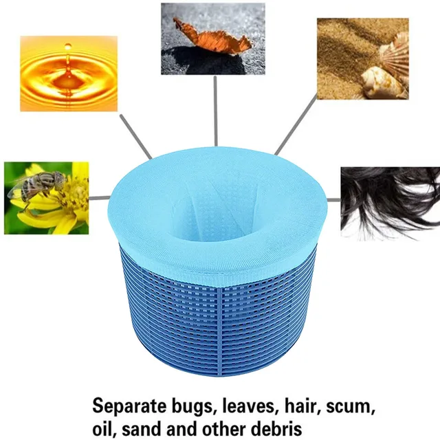 5/30 Pack Medence Skimmer Zokni Tisztítja A Törmeléket És Levelek Kosarak Szűrőit Halkartály Hálózsák Kerek Hálószűrő Hozzáférés - Image 5
