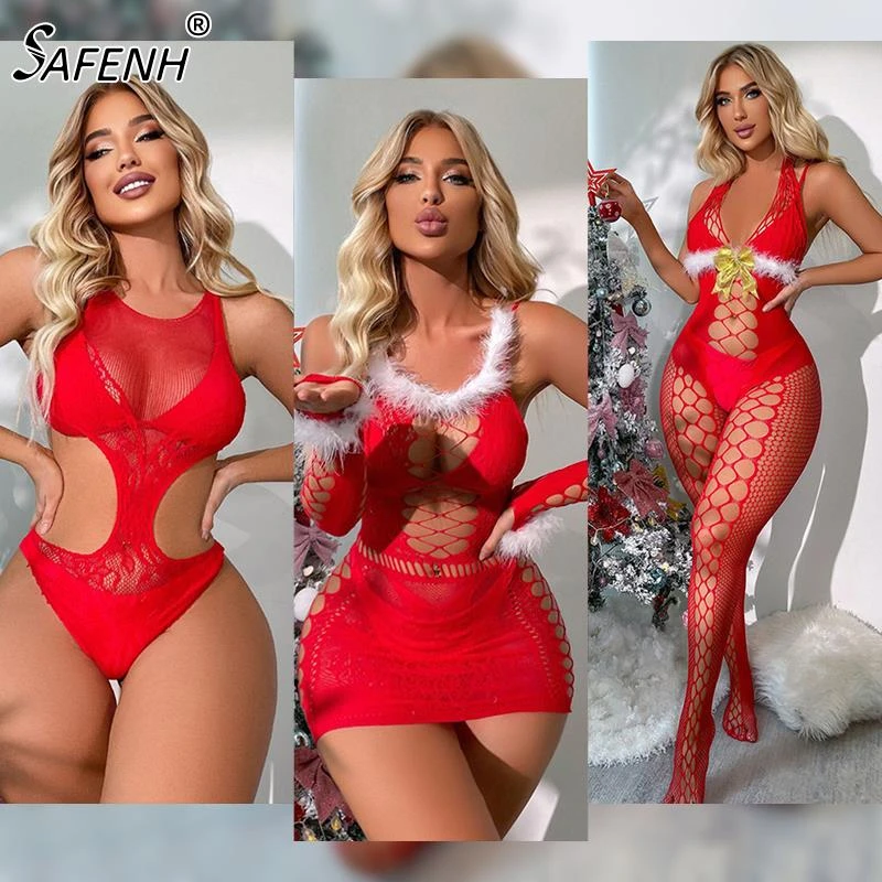 800px x 800px - Christmas Cosplay Costumes Lace Up Plush See-through Red Lace Dress Thong  Women Erotic Underwater Set Porn Women Sexy Dresses - Teddies & Bodysuits -  AliExpress