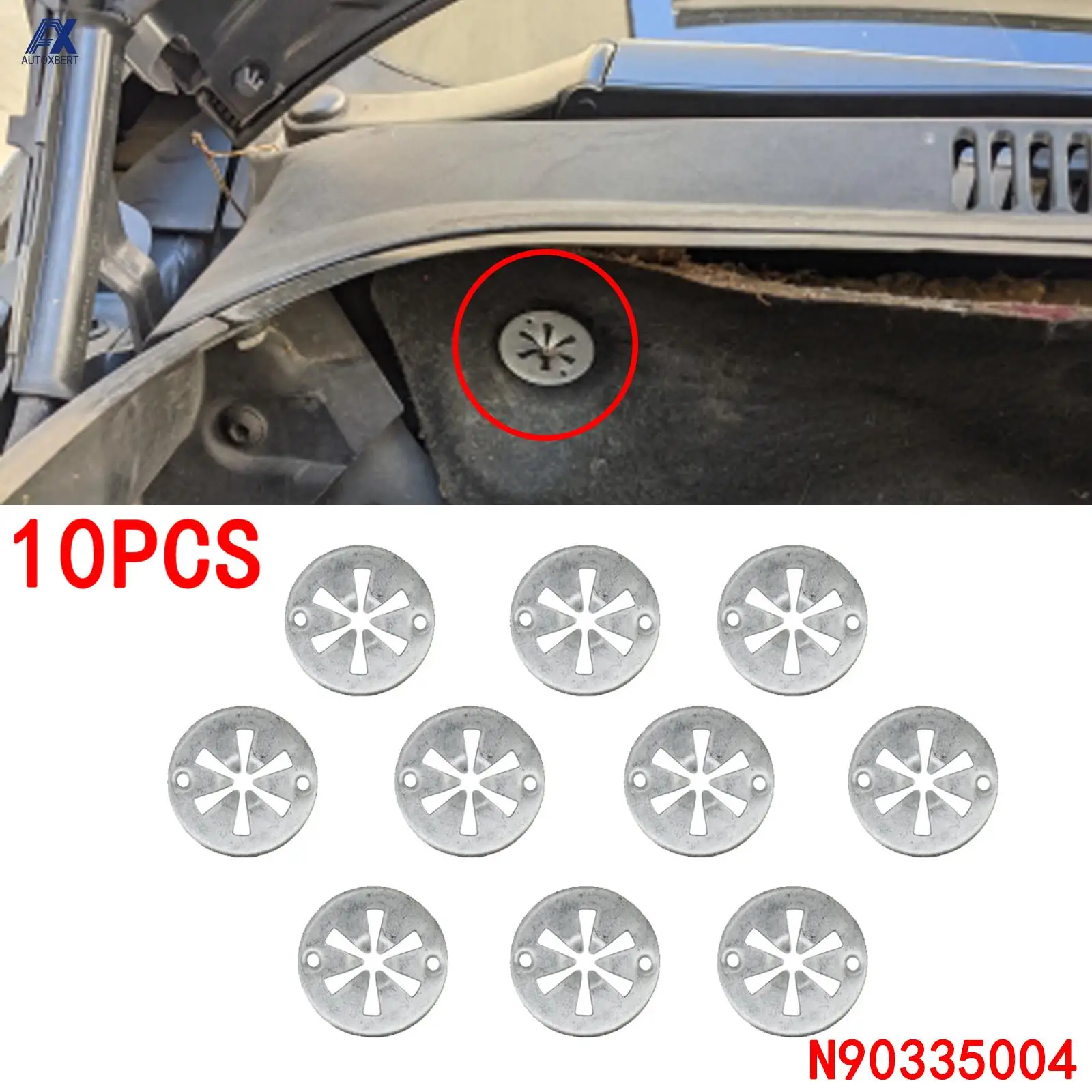 10個の金属フードボンネット下エンジン断熱カバークリップフォルクスワーゲンvw audiフォードseat skodaファスナーアクセサリー -  AliExpress 34 車 クリップ for SKoda ルームスター 5J 2006-2015 Praktik 用、車のボンネットエンジンフード消音材断熱