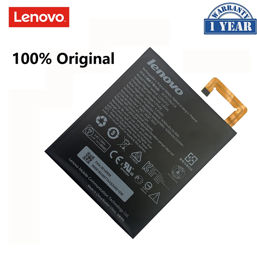 

Original Battery L13D1P32 For Lenovo Lepad 8inch A8-50 A5500 S8-50 Tab 3 TB3-850F TB3-850M Batterie 4290mAh Bateria