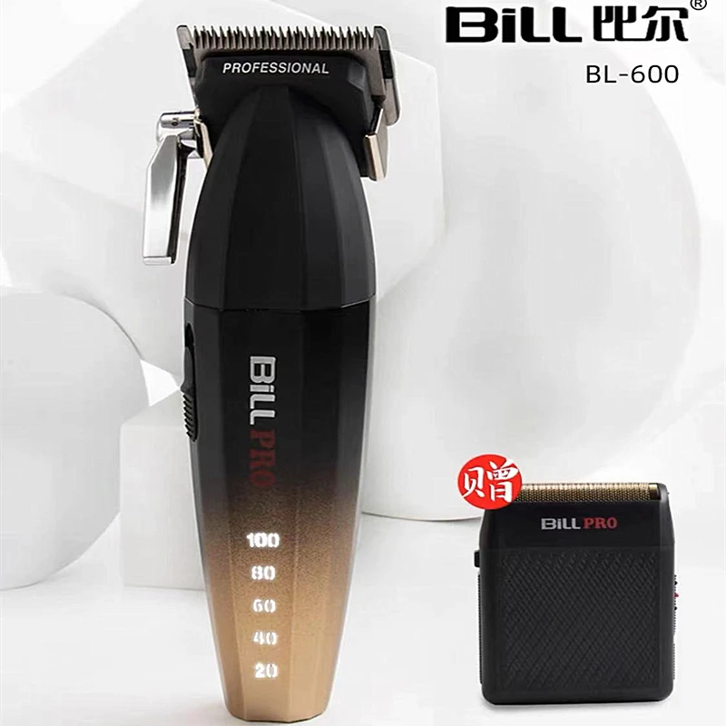 

BILL 600 PRO Hair Clipper, Men's Hair Clipper, Full Metal Hair Clipper, Cordless Hair Clipper, Beard Trimmer, 9000 RPM