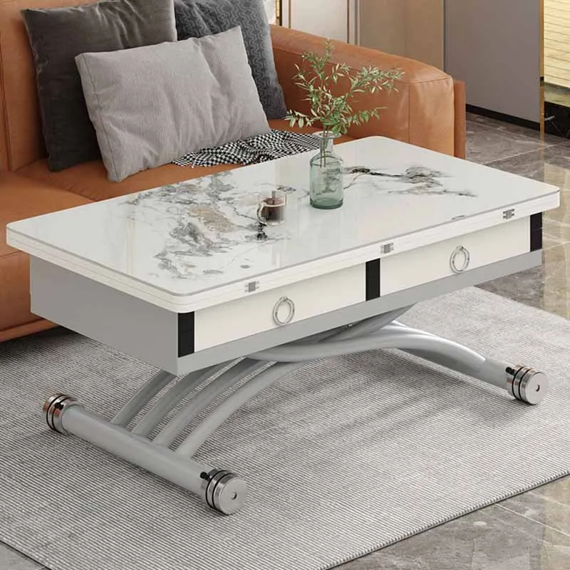 

Computer Liftable Living Room Center Coffee Table Marble Sofa Office Table Gaming Books Mesinha Multifunction Furniture XY50CT