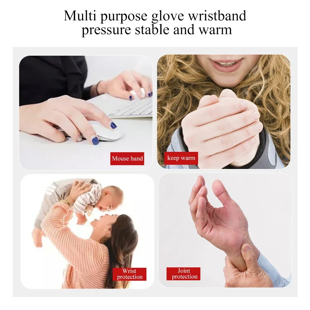 Wrist & Thumb Support Sleeve Compression Arthritis Glove for Carpal Tunnel Wrist Pain Fatigue Sprains RSI Tendonitis 1Pair