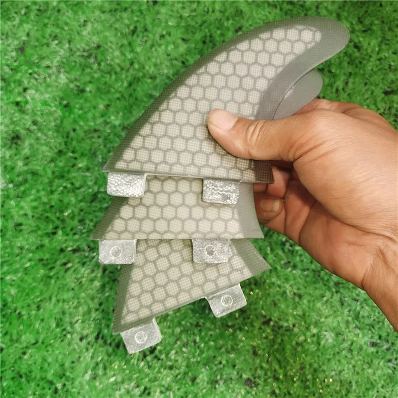 New Surfboard Fins 3PCS Set For BiLong FCS Box GX size Fiberglass Honeycomb with Carbon XS size Hot Sell Surf Fin Tri Fin