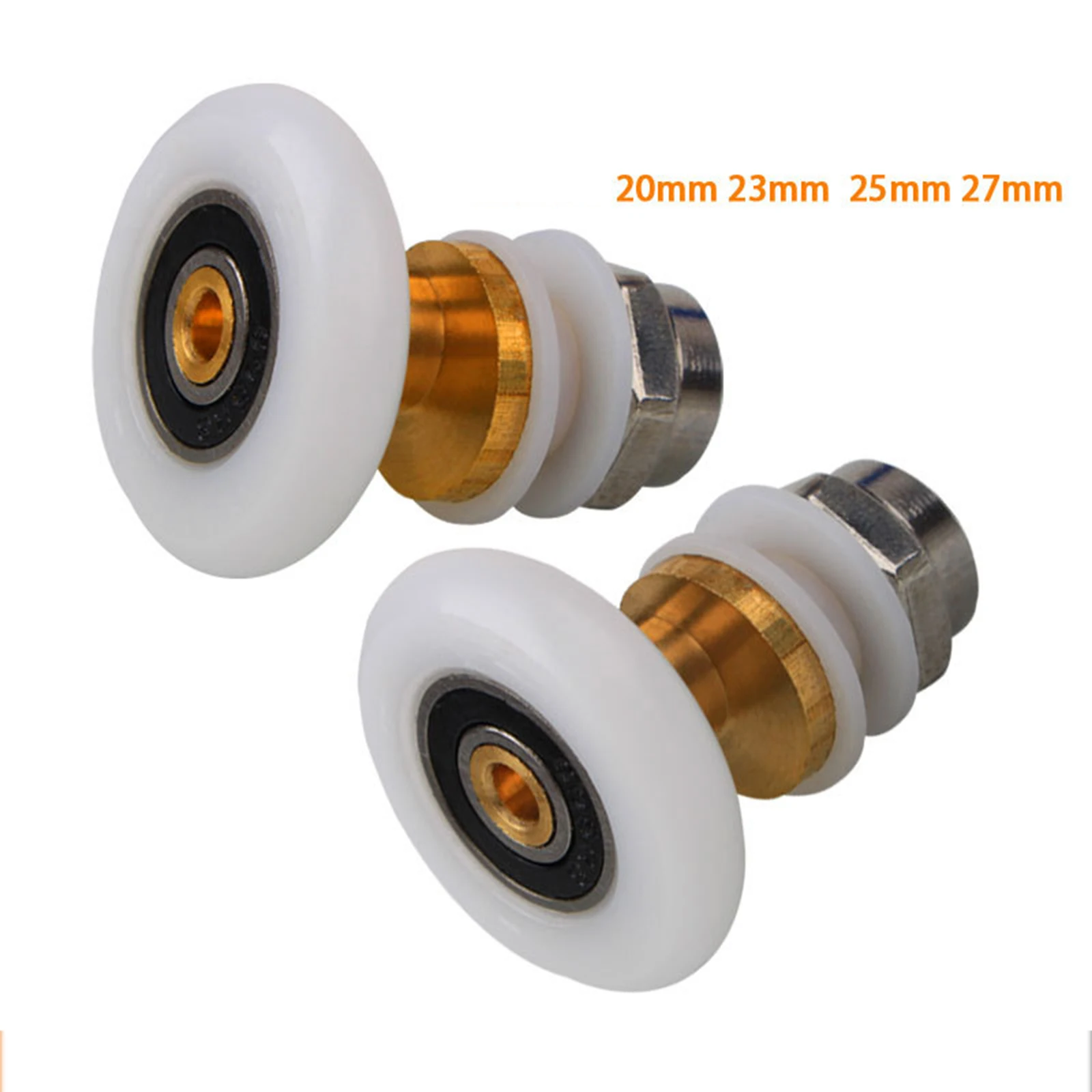Shower Door Roller Sliding Door Pulley Roller Assembly Castors for Sliding Glass Pulley/Runner/Wheel Quiet Glass