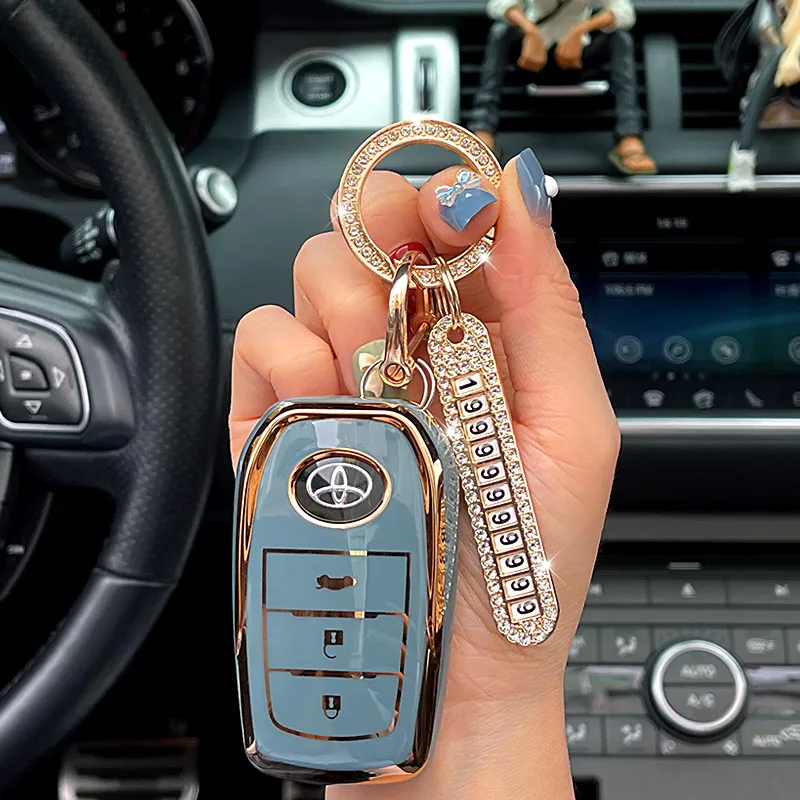 Cover Chiave/telecomando per Toyota Prius Camry Corolla C-HR CHR RAV4 Prado - S313730ffdf9c414b875848b0bf5cd252s