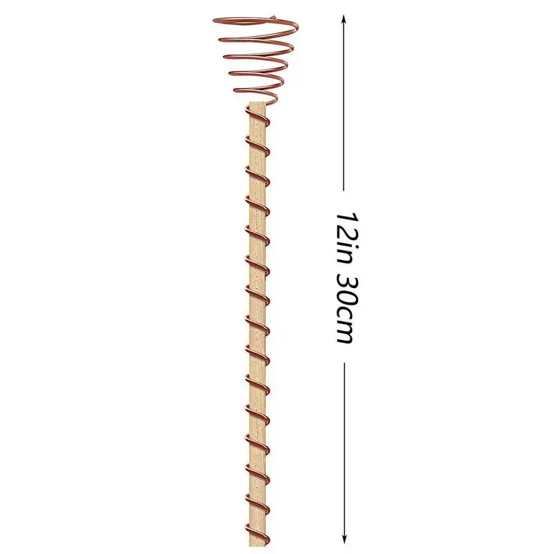 Plant Stakes 6PCS 12Inch Plant Stakes Copper Adjustable Garden Plant Support Sticks Electroculture Copper Gardening Antenna Floral Stakes