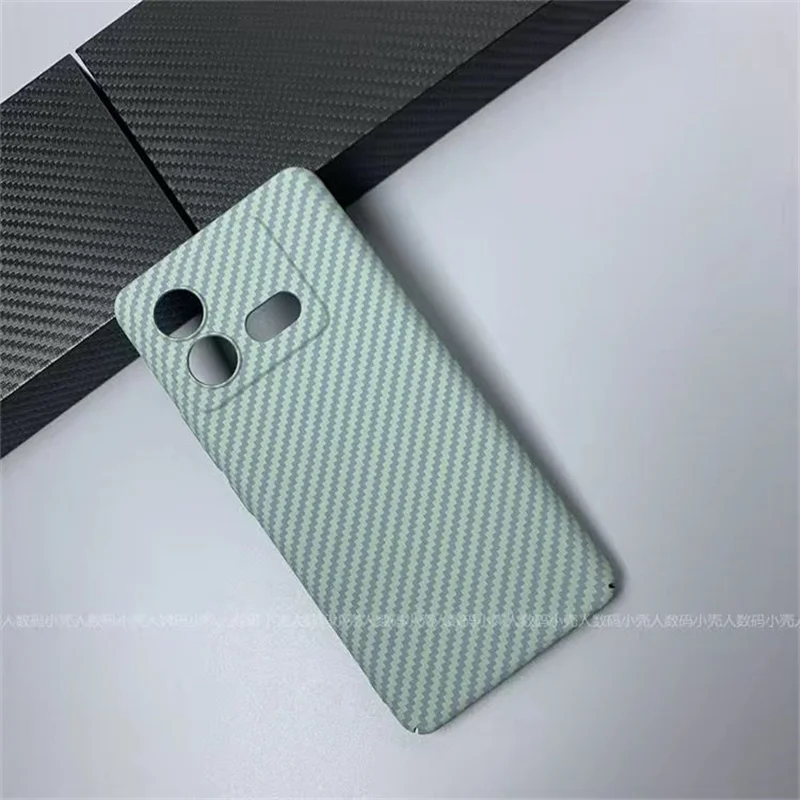 Carbon Fiber Stripe Phone Case - Sleek Acrylic Silicone Back Cover with Kevlar Detailing