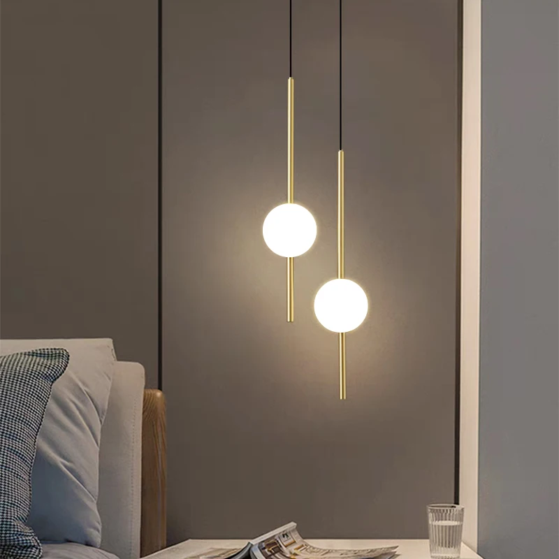 북유럽 LED Pandant 램프 홈 침실 장식에 대 한 럭셔리 가구 거실 침실 머리맡 현대 매달려 Pandant 조명