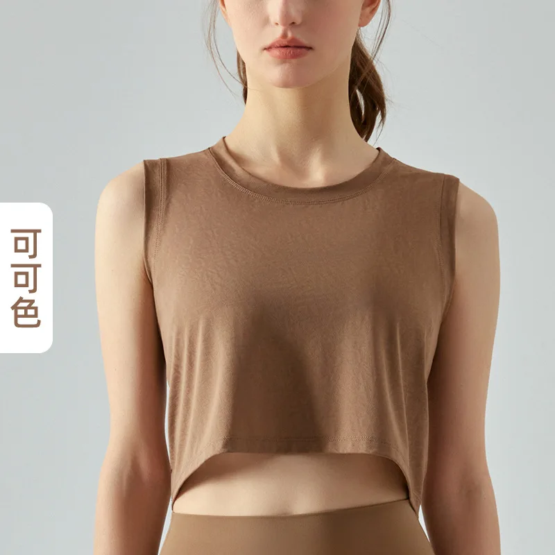 Quick Dry Yoga Wear Sports Crop Top Fitness Women's Gym Clothes Tank Sportswear Training Running Tracksuit Workout Shirt