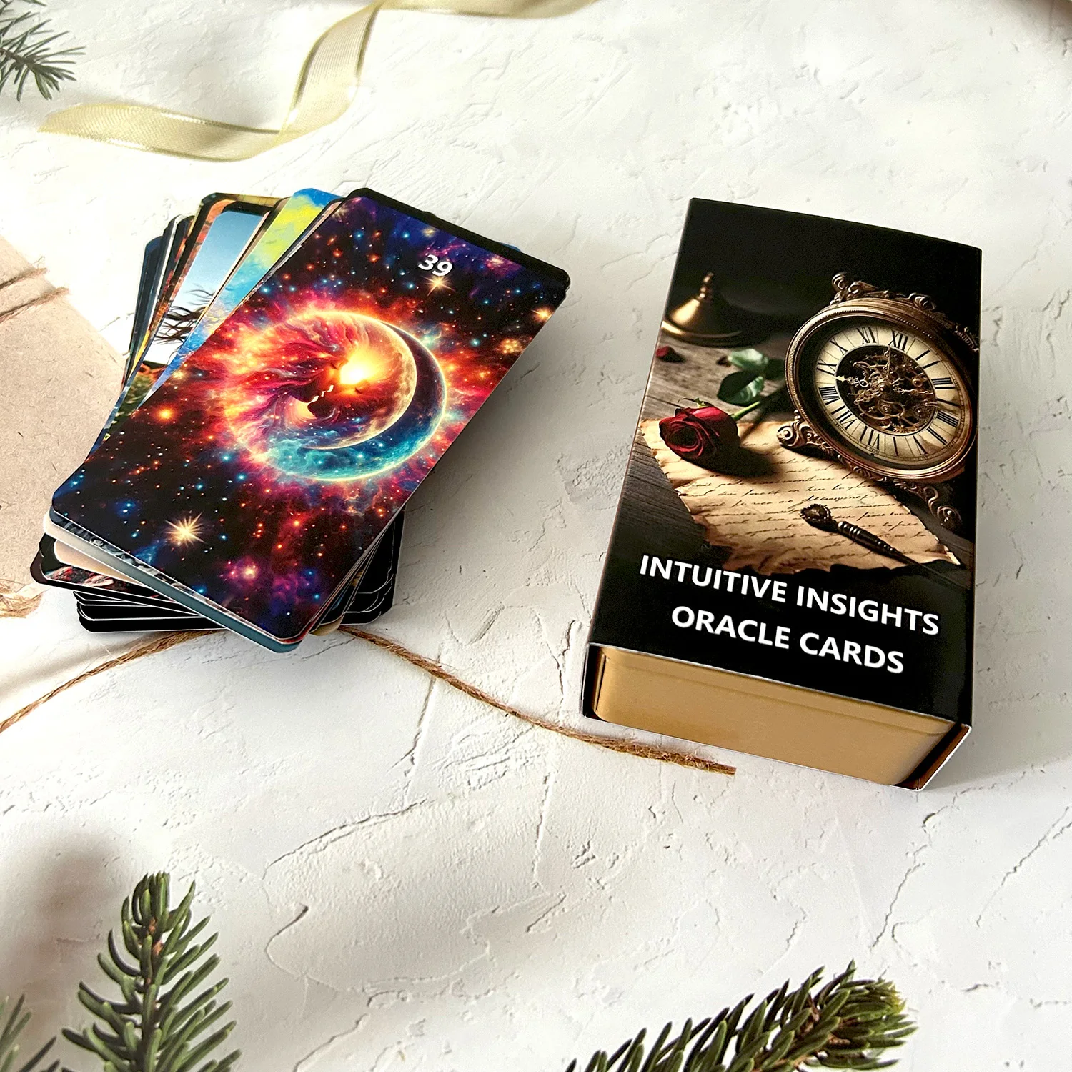 오라클 타로 카드 다리미 박스, 하이 퀄리티 점술 지시, 61PCs, 68*120mm, 심리적인 테스트, 직관 인식 Best5 오라클 타로 카드 다리미 박스, 하이 퀄리티 점술 지시, 61PCs, 68*120mm, 심리적인 테스트, 직관 인식 Best5
