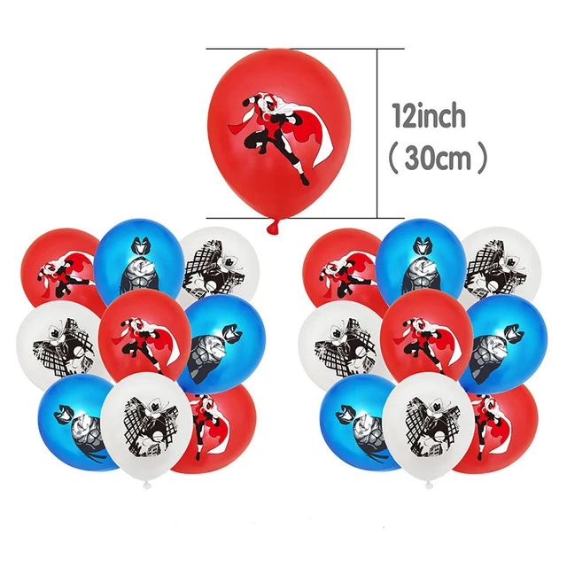 1 Set Banner+Balloons Cartoon Moon Knight Figure Birthday Party Decoration Latex Balloon Party Supplies Hat 6