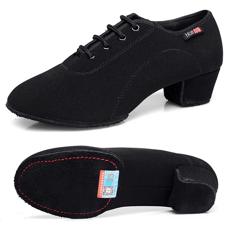 Women Latin Dance Shoes Jazz Adult Ballroom Salsa Dancing Shoes Woman Black Red Teachers Training Modern Tango Dance Sneakers dance shoes