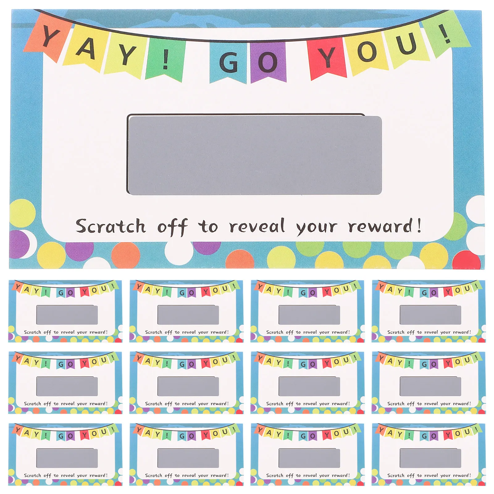 100Pcs Blank Scratch Off Cards DIY Personalized Reward Labels for ...