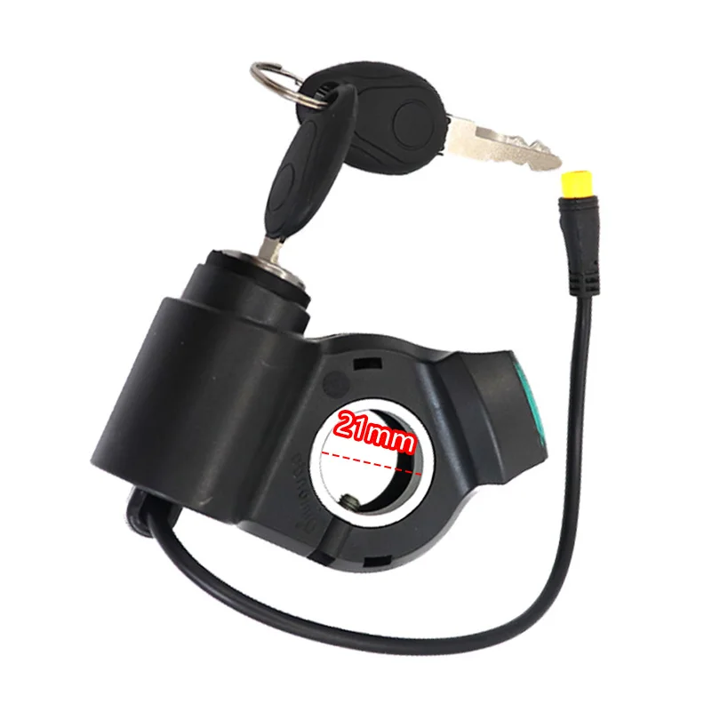 Elektroroller Daumengashebel mit Voltmeter, digitaler Spannungsanzeige, Schalter und Schlüsselverriegelung – Fahrrad-Daumengashebel für Dropshipping – Detail 3