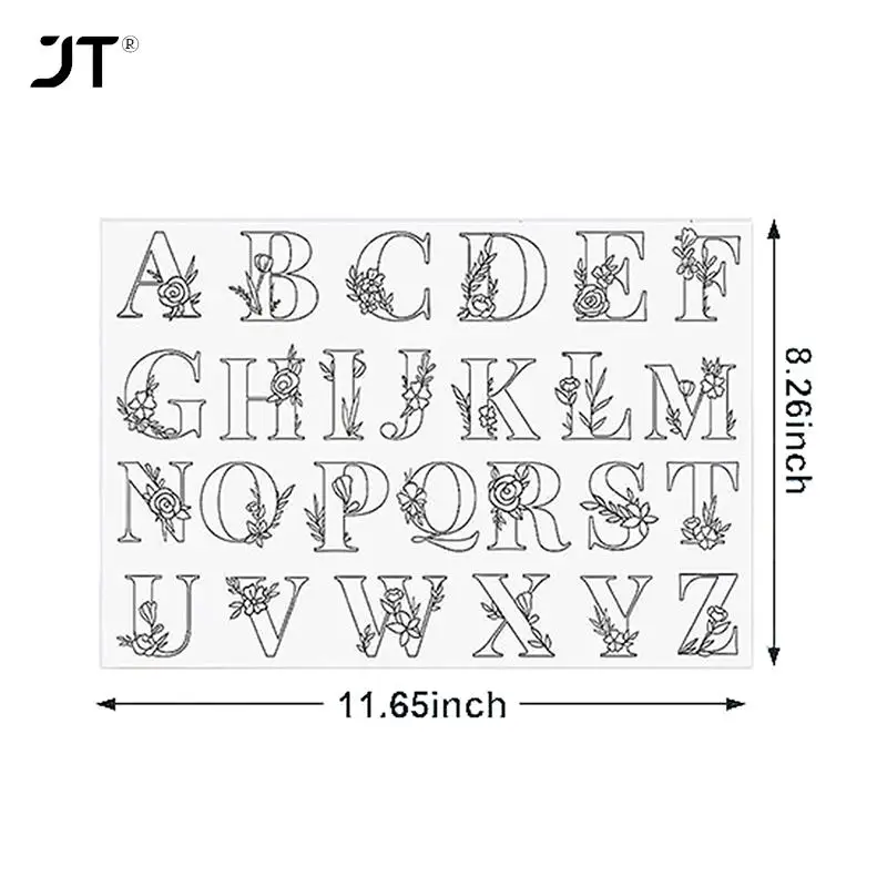 EXCEART 2pcs Sewing Supplies Embroidery Alphabet Stencils Dissolving Paper  Embroidery Stencils Portable Embroidery Paper Embroidery Accessories Sewing
