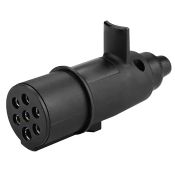 Trailer Plug Adapter 24V 7 Pin Trailer Plug N Type Towing Connector Adapter for Trailer Truck N Type Trailer Plug 1