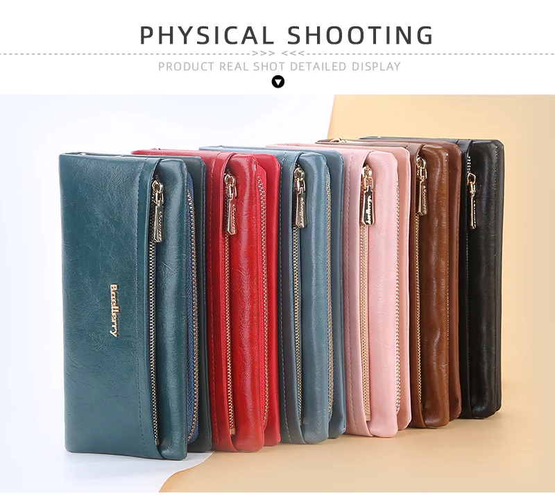 Baellerry Neue Frauen Telefon Tasche Geldbörsen Große Kapazität Handtasche Zipper Karte Halter Weibliche Geldbörse Münzfach Marke Brieftasche Für Mädchen – Detail 7