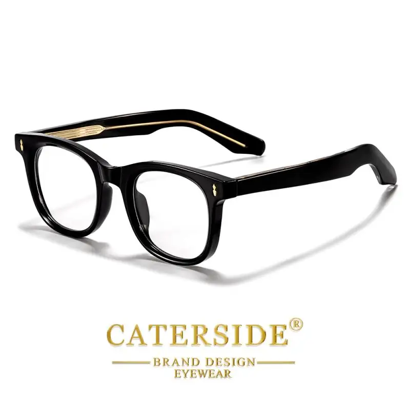 CATERSIDE Herren-Rundbrillengestell Hochwertiges Tr-90-Gestell Optisches Brillengestell Damen-Computerbrille mit Blaulichtfilter – Detail 10