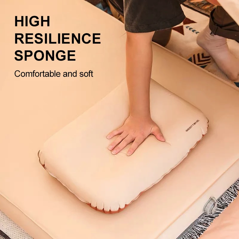 Inflatable Pillow Westtune Camping Pillow Portable Self Inflating Sleeping Pillow 3D Ultralight Sponge Compact Outdoor Travel Neck