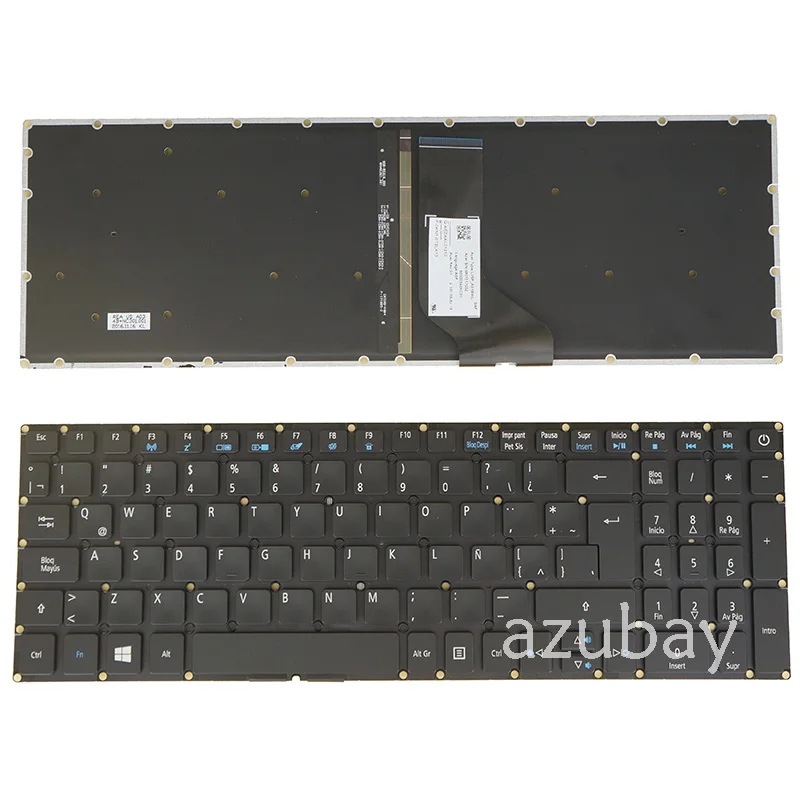 Teclado para Acer Lv5p_a50bwl Lv5p_a51bwl Nsk-rebbq Nsk-refbc Nki151701r Nki151701s Nki151703z Nki151704c Nki151704e Pk131nx3b19 - Imagem 3