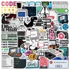 10/50PCS Funny Programming Meme Stickers Java JS Php Docker Html Cloud Language Decals Computer Laptop 404 Network Error Sticker 1